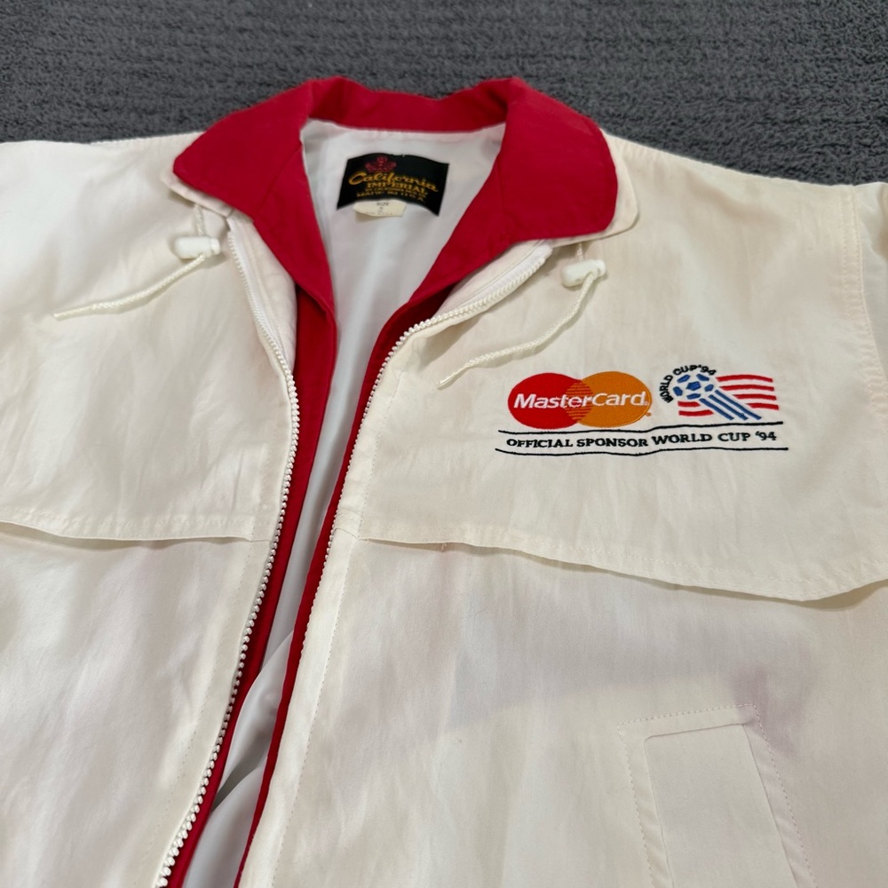 🔥1994 RARE World Cup Mastercard Sponsor Jacket California Imperial S Vintage 90s